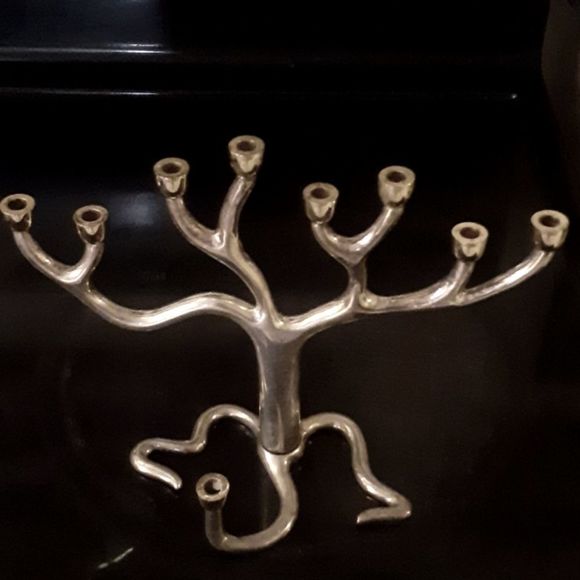 Menorah c. by Sandra Kravitz Original Presented by Rosenthal Judaica Collection - Picture 1 of 16